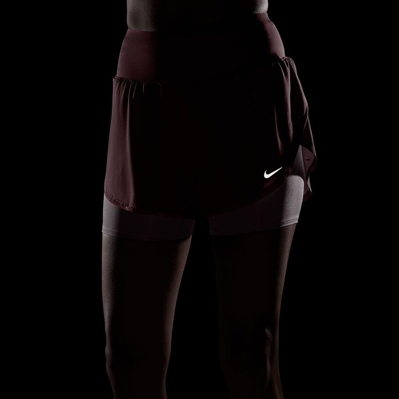 Pantaloncini da corsa da donna Nike Flow pink smoke 8