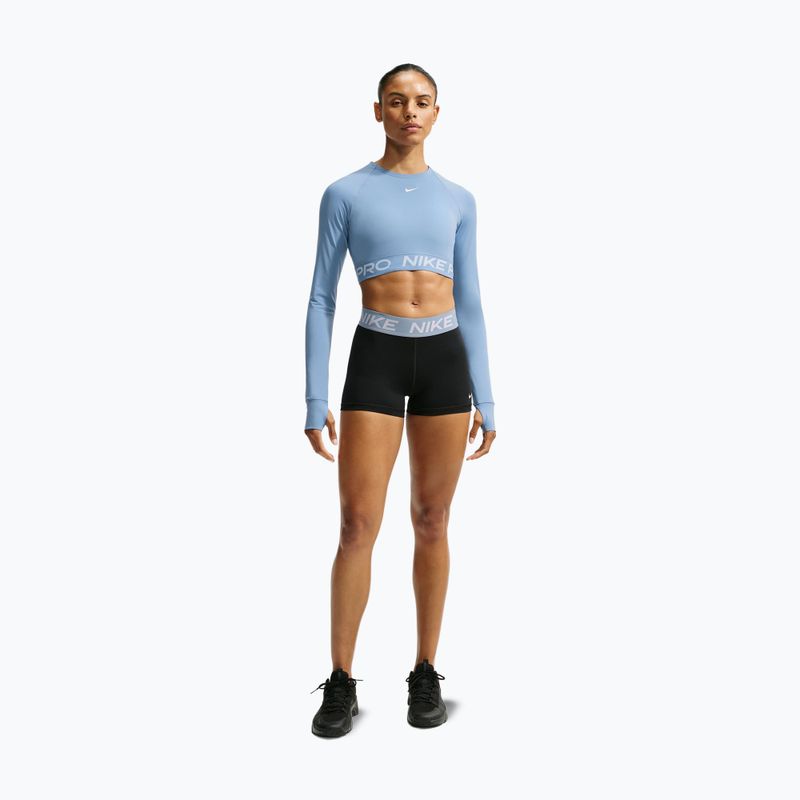 Longsleeve da donna Nike Pro work blue/white 7