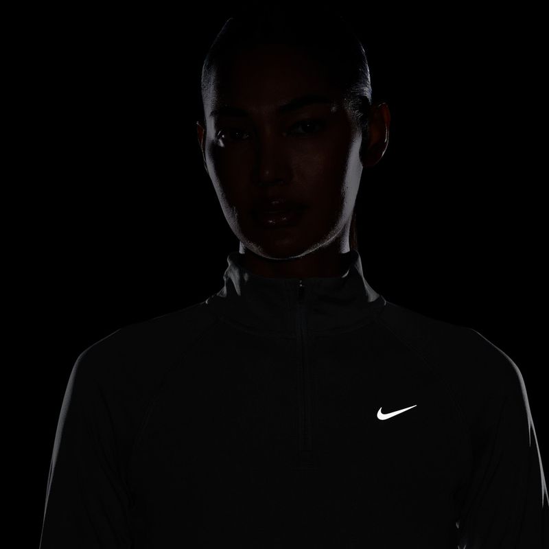Felpa da corsa donna Nike Tempo Dri-Fit 1/4 Zip cool grey 4