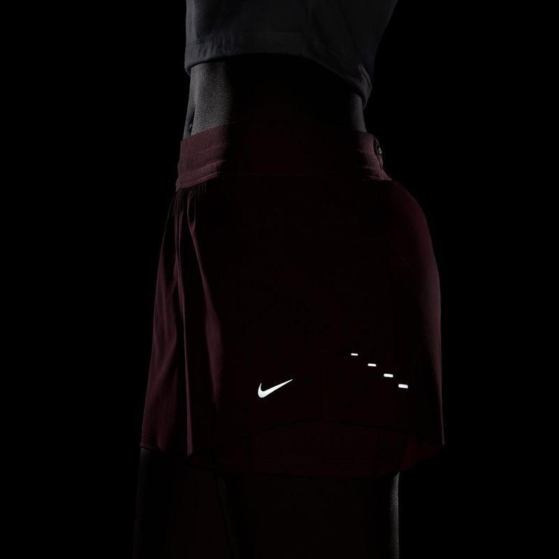 Pantaloncini da corsa da donna Nike Swift Mid-Rise 2in1 pink smoke/mystic dates 5