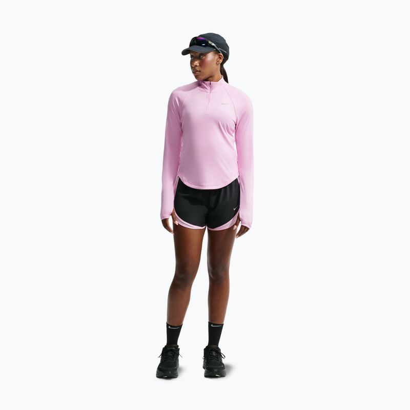 Felpa da corsa donna Nike Tempo Dri-Fit 1/4 Zip pink rise 2