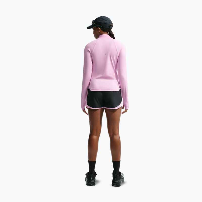Felpa da corsa donna Nike Tempo Dri-Fit 1/4 Zip pink rise 3
