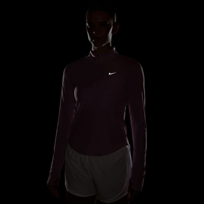Felpa da corsa donna Nike Tempo Dri-Fit 1/4 Zip pink rise 7