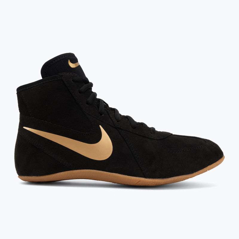 Scarpe da lotta Nike Footsweep 2 black/metallic gold/gum light brown 2