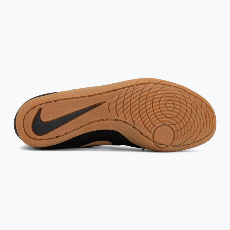 Scarpe da lotta Nike Footsweep 2 black/metallic gold/gum light brown 4