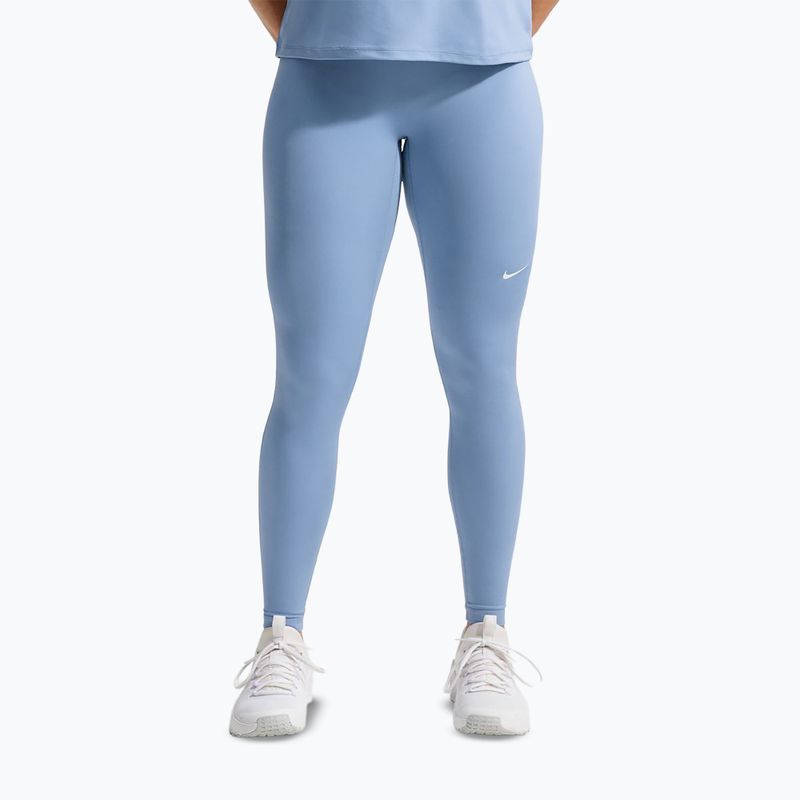 Leggings da donna Nike Pro work blue/white 7