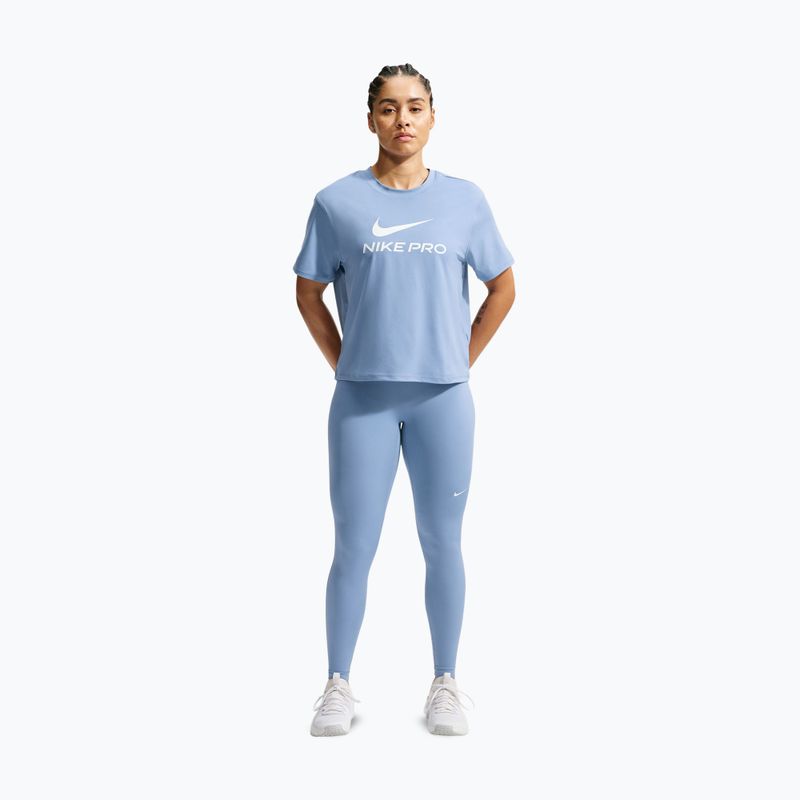 Leggings da donna Nike Pro work blue/white 2