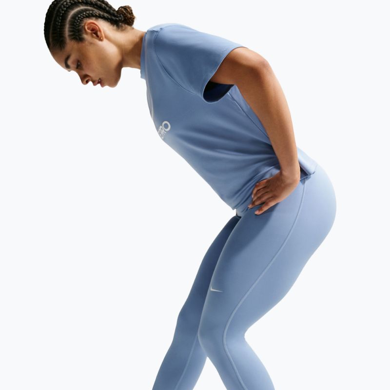 Leggings da donna Nike Pro work blue/white 5