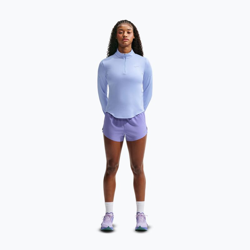 Felpa da corsa donna Nike Swift Dri-FIT UV 1/4-Zip aluminum 2