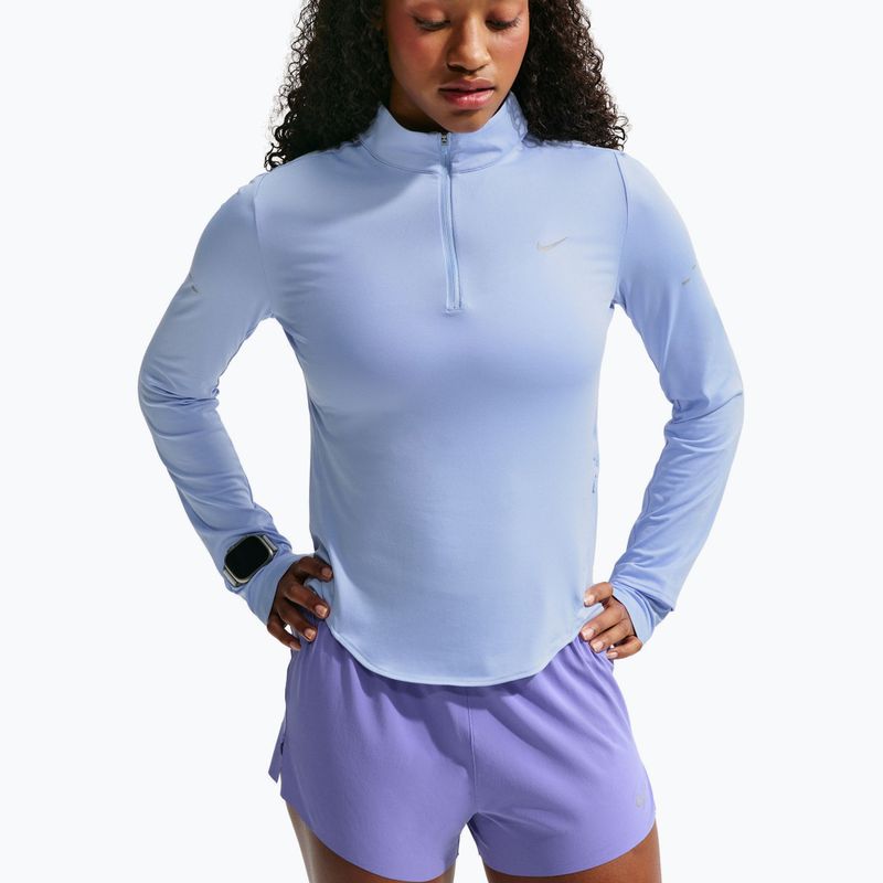Felpa da corsa donna Nike Swift Dri-FIT UV 1/4-Zip aluminum 4