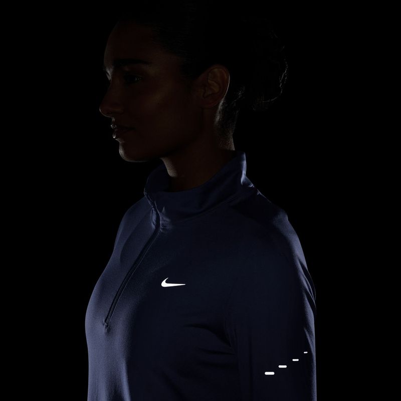 Felpa da corsa donna Nike Swift Dri-FIT UV 1/4-Zip aluminum 8