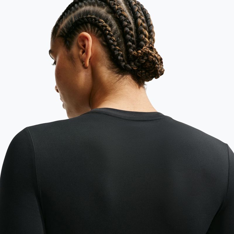 Longsleeve da allenamento da donna Nike One Fitted black/white 5