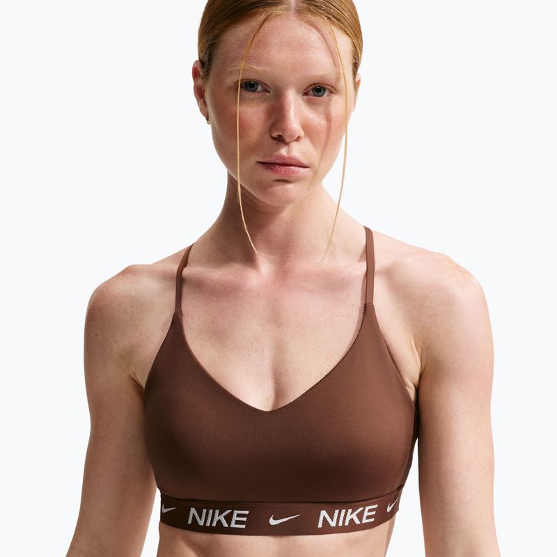 Reggiseno sportivo da donna Nike Dri-Fit Indy Light Support cacao wow 4