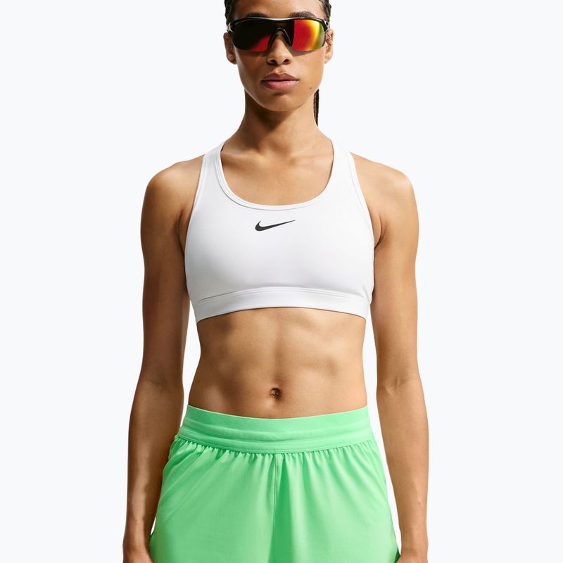 Pantaloncini da corsa da donna Nike Swift Mid-Rise 2in1 illusion green 4