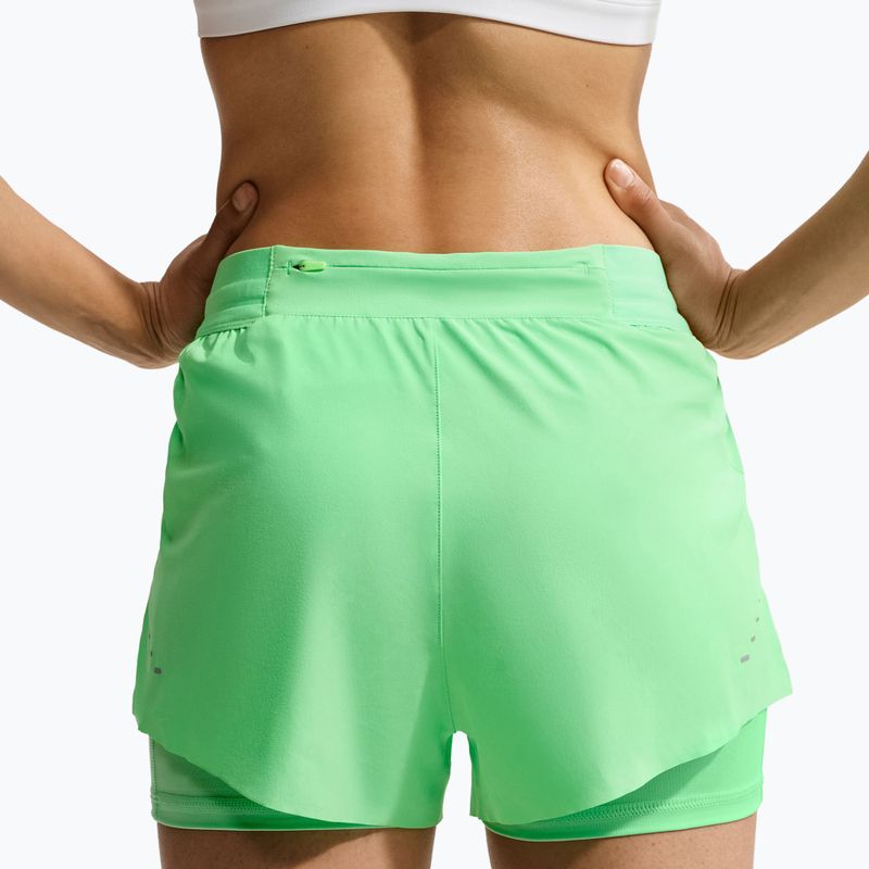 Pantaloncini da corsa da donna Nike Swift Mid-Rise 2in1 illusion green 6