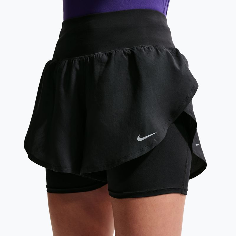 Pantaloncini da corsa da donna Nike Tempo Flow black/black 4