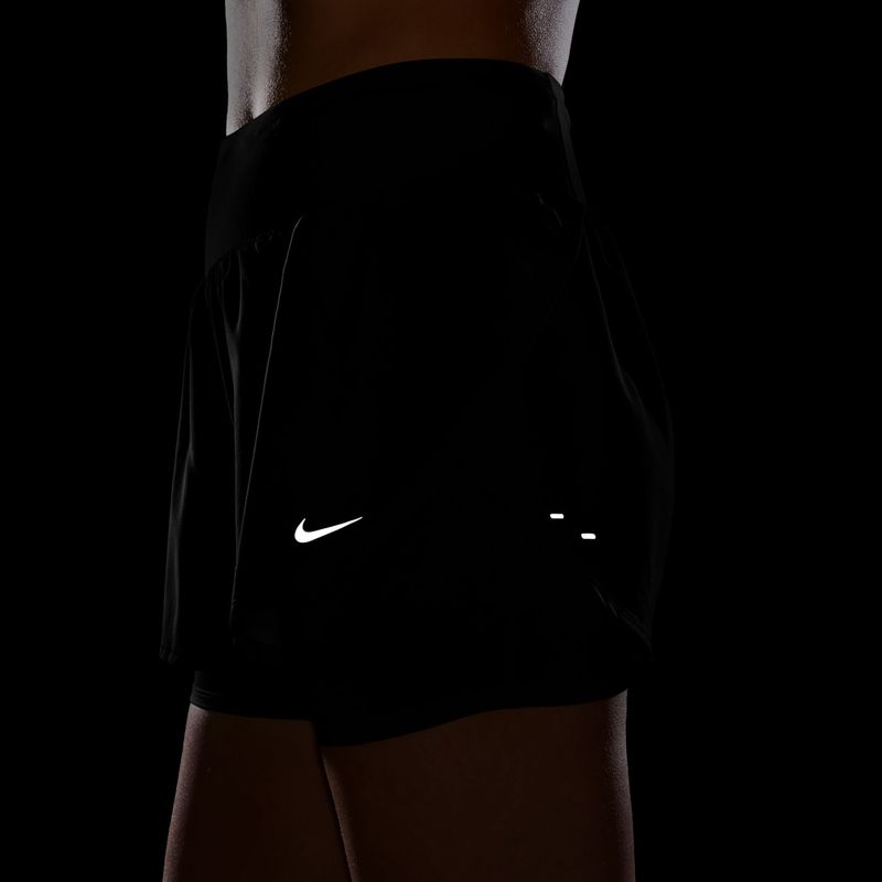 Pantaloncini da corsa da donna Nike Tempo Flow black/black 7