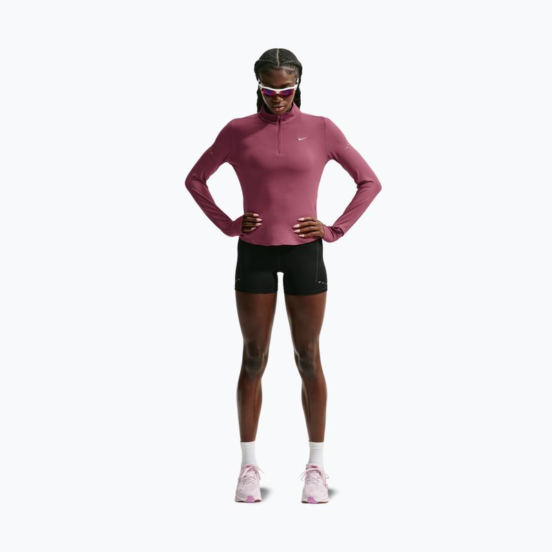 Felpa da corsa donna Nike Swift Dri-FIT UV 1/4-Zip pink smoke 2