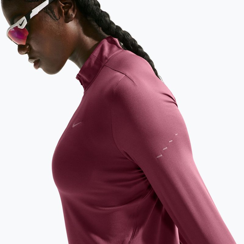 Felpa da corsa donna Nike Swift Dri-FIT UV 1/4-Zip pink smoke 5