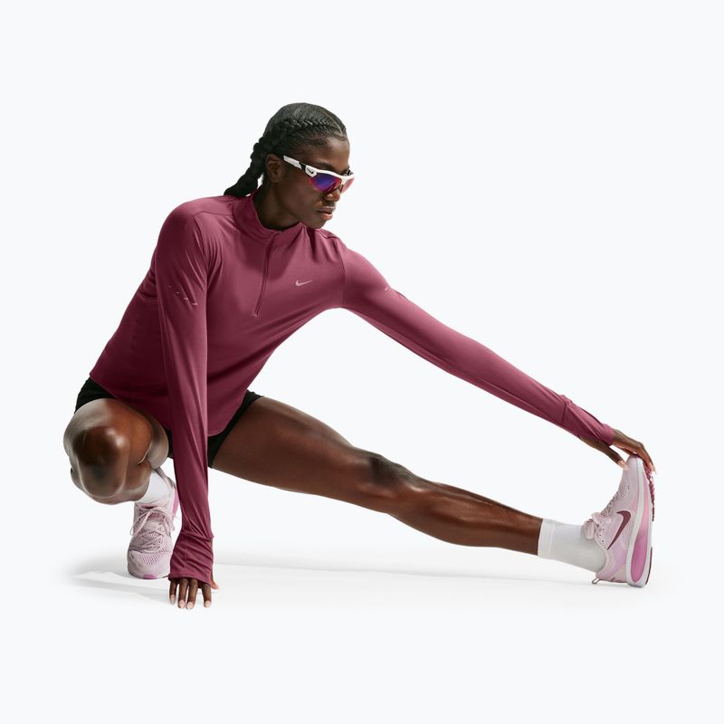 Felpa da corsa donna Nike Swift Dri-FIT UV 1/4-Zip pink smoke 6