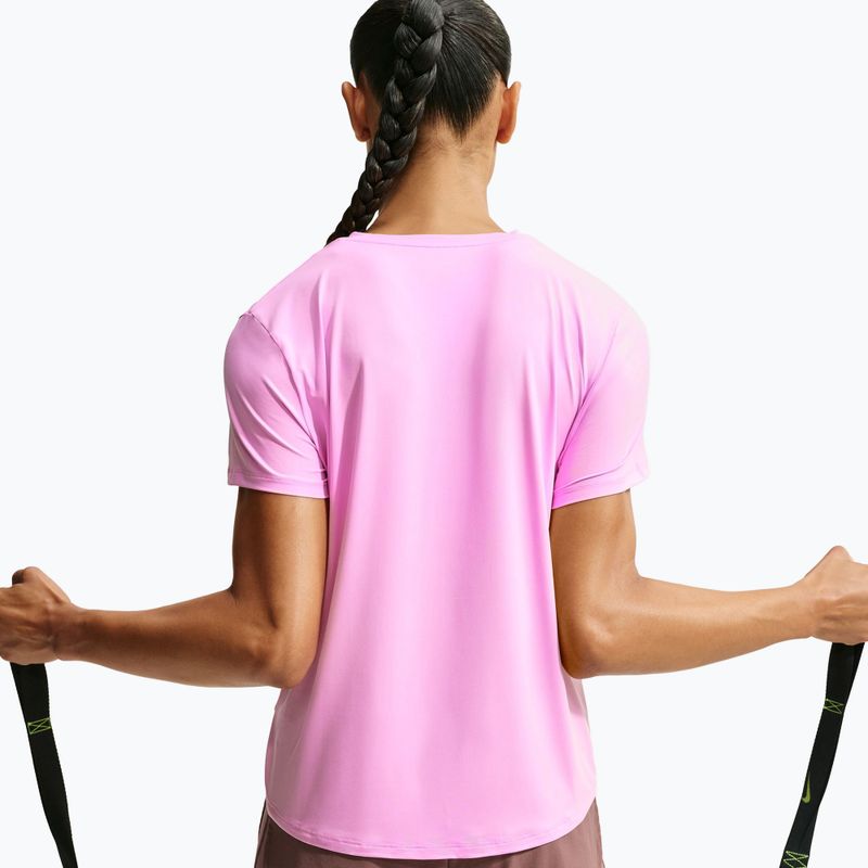 Maglia da allenamento donna Nike One Classic pink rise/white 6