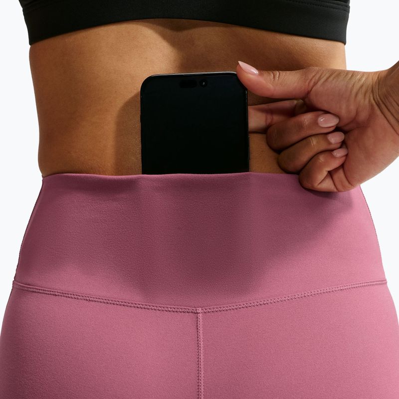 Leggings da donna Nike One Seamless Front pink smoke/white 6