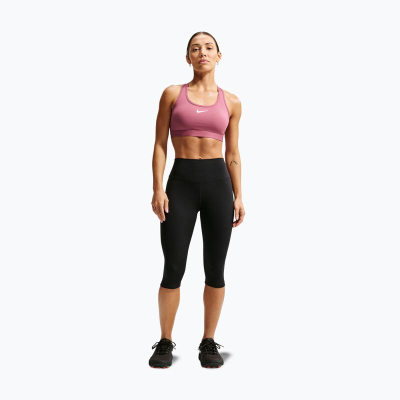 Reggiseno sportivo Nike Swoosh pink smoke/white 2