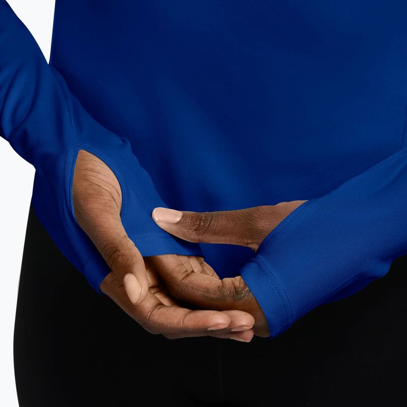 Longsleeve da running donna Nike Tempo Swoosh Run Dri-Fit 1/4-Zip old royal/pink rise 3