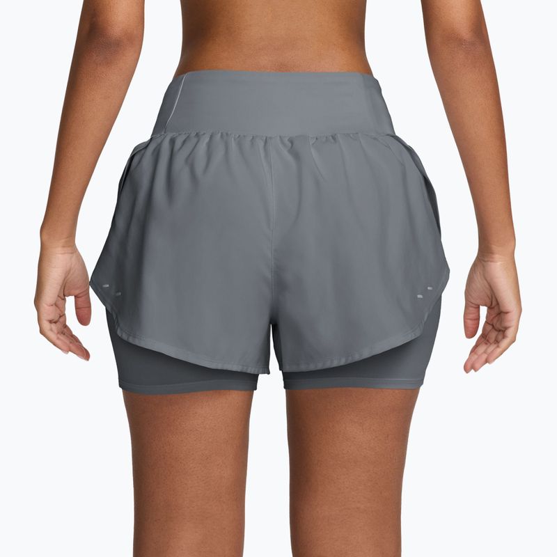 Pantaloncini da corsa da donna Nike Tempo Flow cool grey/cool grey 2