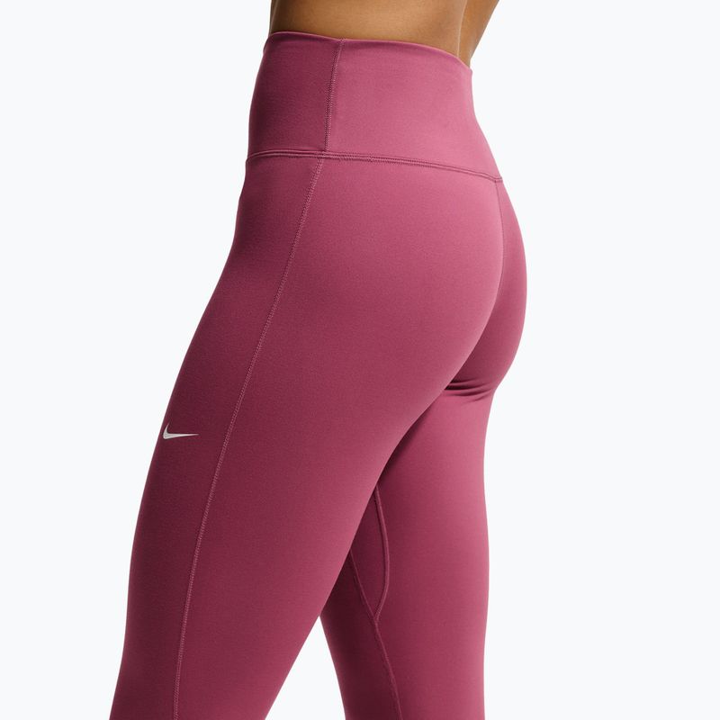 Leggings da donna Nike One pink smoke/white 5