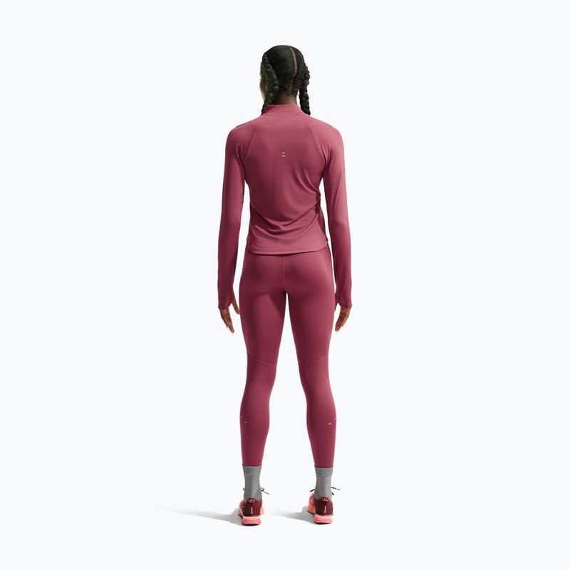 Felpa da corsa donna Nike Tempo Dri-Fit 1/4 Zip pink smoke 3
