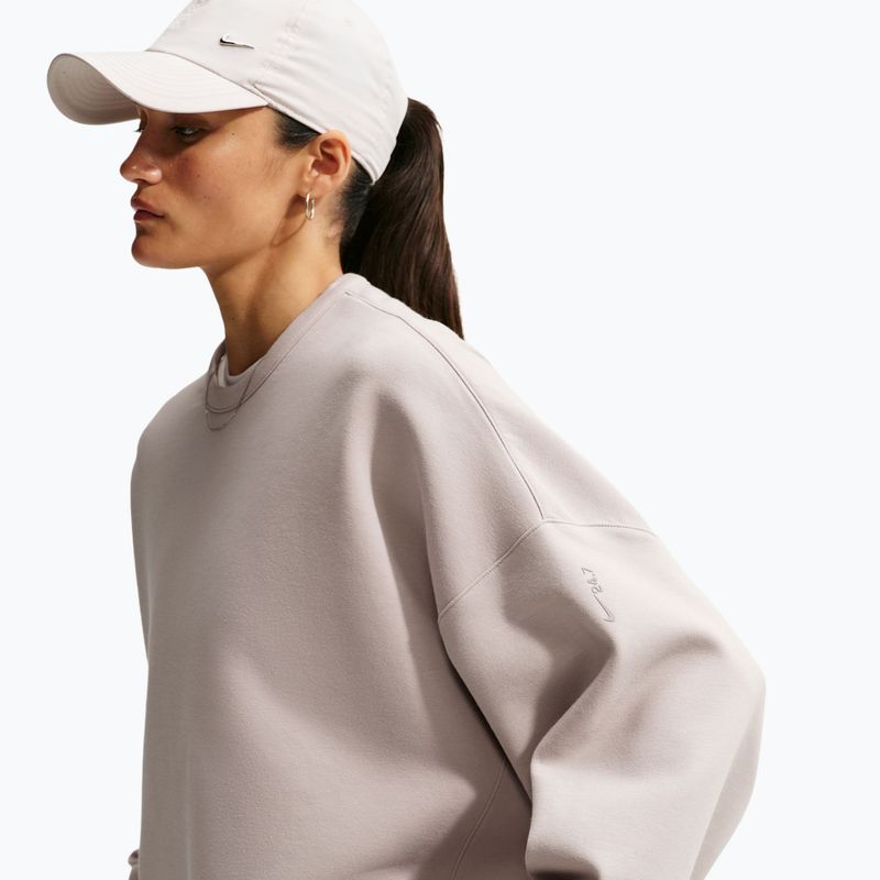 Felpa da allenamento donna Nike 24.7 ImpossiblySoft Cream Ii/Cream Ii/College Grey 5