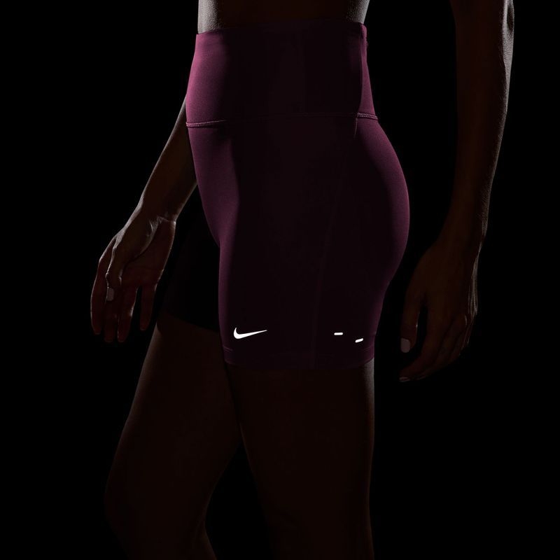 Pantaloncini da corsa da donna Nike Tempo pink rise 6