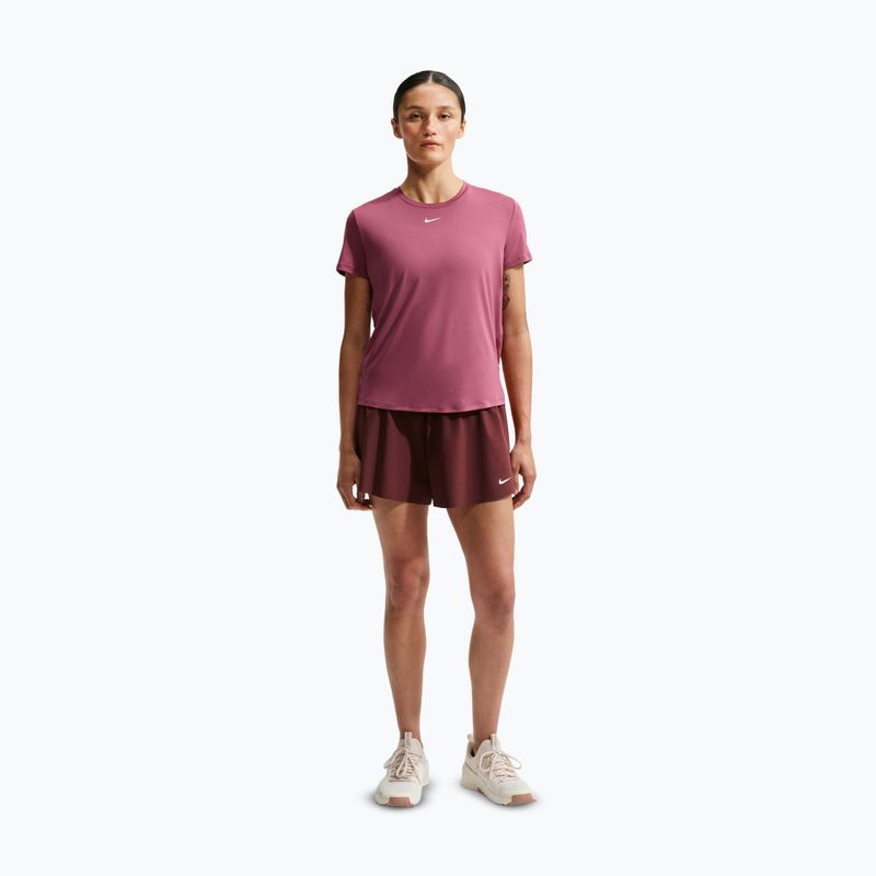 Maglia da allenamento donna Nike One Classic pink smoke/white 2