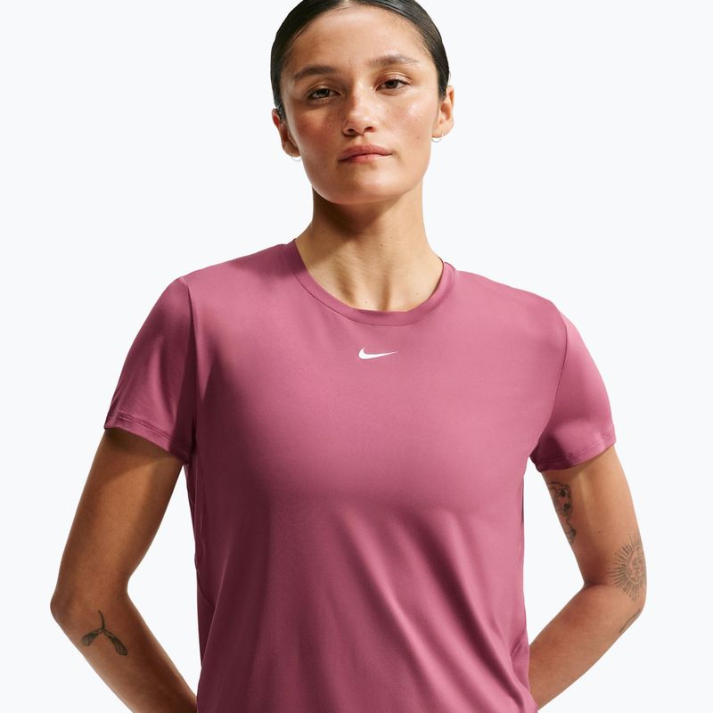 Maglia da allenamento donna Nike One Classic pink smoke/white 4