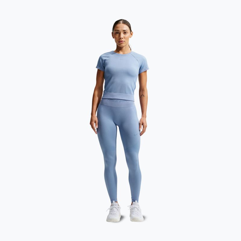 Maglia da allenamento donna Nike Pro Seamless work blue 7