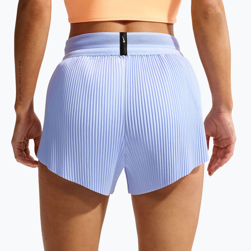 Pantaloncini da corsa da donna Nike AeroSwift Dri-Fit ADV Mid-Rise 3" aluminum/black/white/atomic pink 6