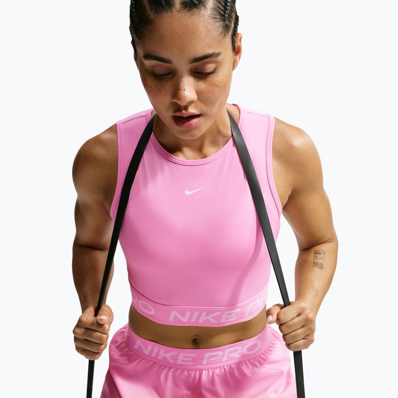Maglietta da donna Nike Pro pink rise/white 4