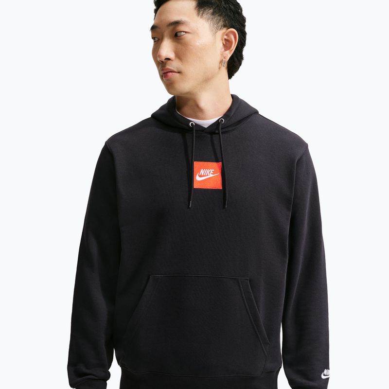 Felpa da uomo Nike Sportswear Club black/black/white 4
