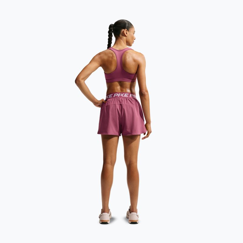 Pantaloncini da allenamento da donna Nike Pro pink smoke/white 2