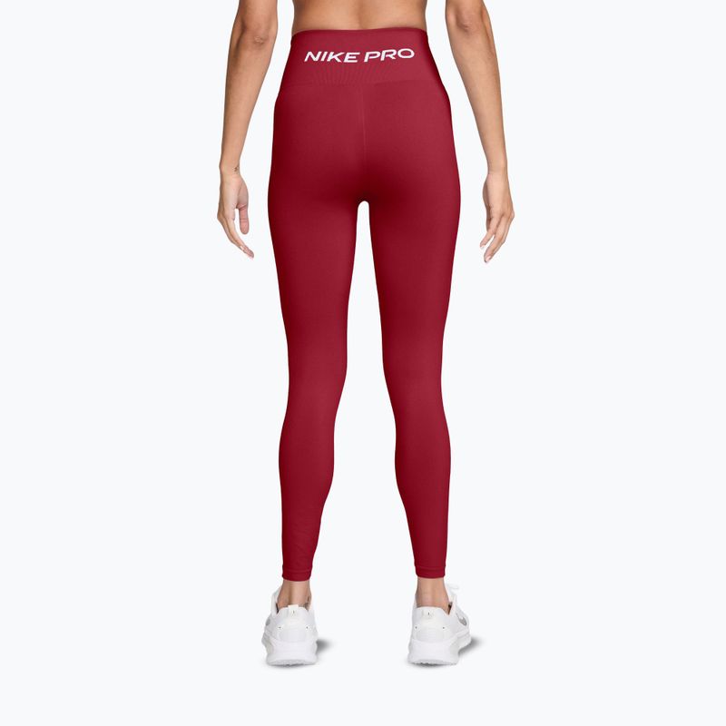 Leggings da donna Nike Pro Seamless tough red/white 2