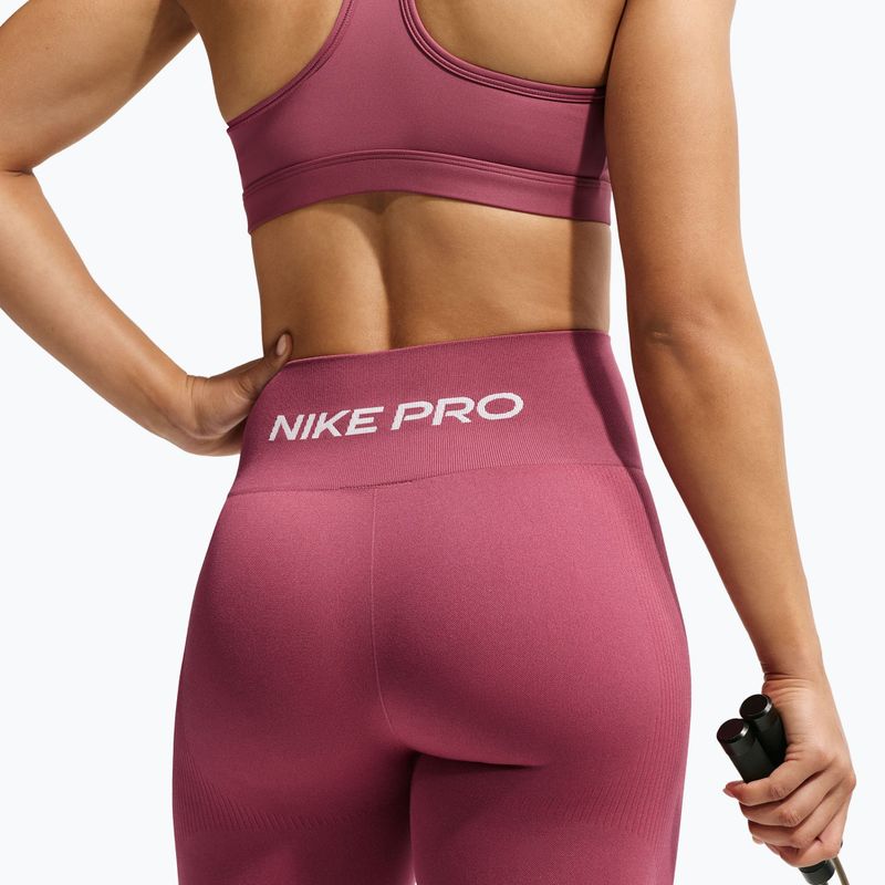 Leggings da donna Nike Pro Seamless pink smoke/white 4
