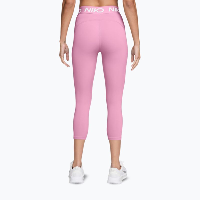 Leggings da donna Nike Pro pink rise/white 2