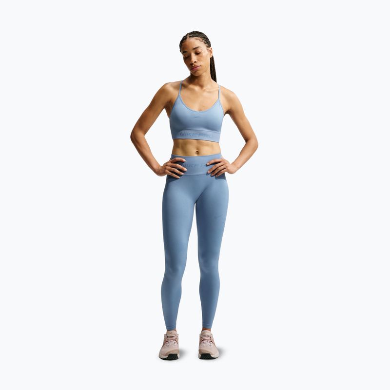 Reggiseno sportivo Nike Pro Seamless work blue 2