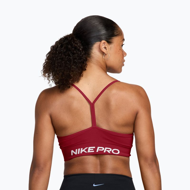 Reggiseno sportivo Nike Pro Seamless tough red/white 2