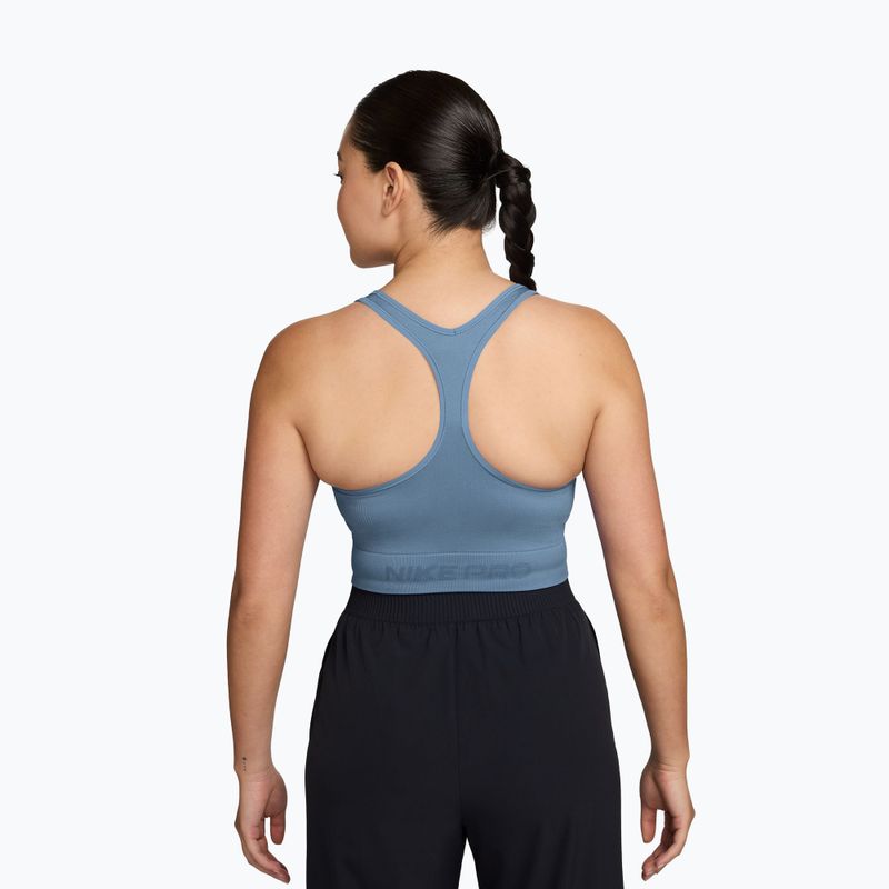 Maglia da allenamento donna Nike Pro Seamless work blue 2