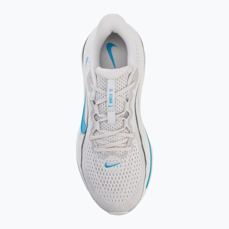 Scarpe da corsa uomo Nike Winflo 12 vast grey/off white/light current blue 5