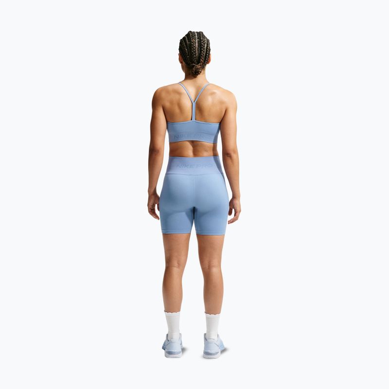 Pantaloncini da allenamento da donna Nike Pro Seamless work blue 2