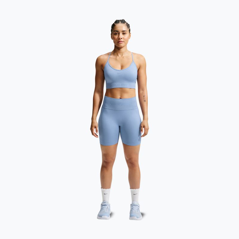 Pantaloncini da allenamento da donna Nike Pro Seamless work blue 7