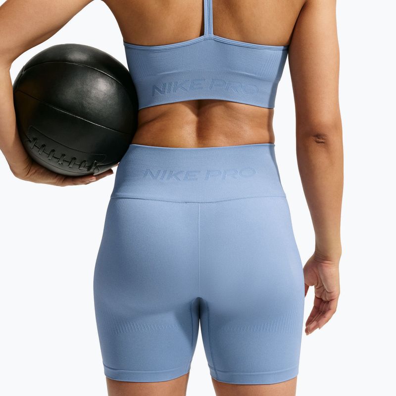 Pantaloncini da allenamento da donna Nike Pro Seamless work blue 4
